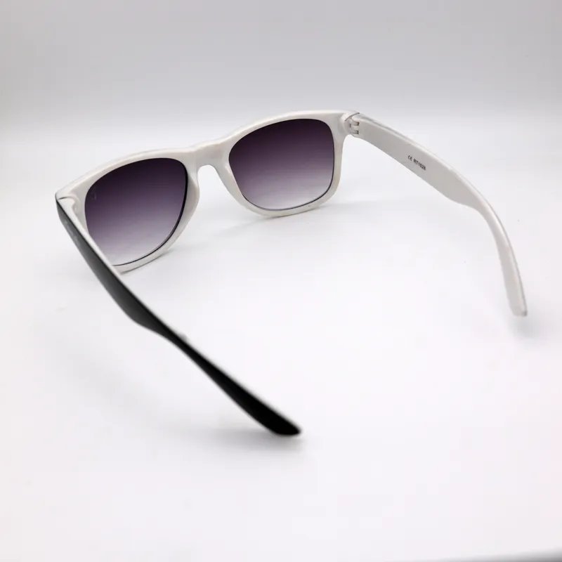 Zuma Jay Wayfarer Sunglasses Black White Arms-2
